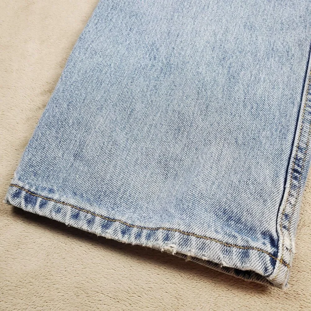 Levis 550 Jeans Mens 36x32 Blue Light Wash Relaxed Fit Tapered Leg Denim Pants